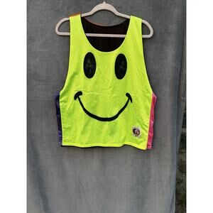 Tribe Head Smiley face Multi-colored Tank Top